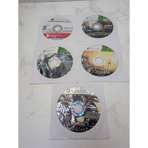 Xbox 360 Game Lot 5 Metal Gear Rising Mirror's Edge Enslaved El Shaddai